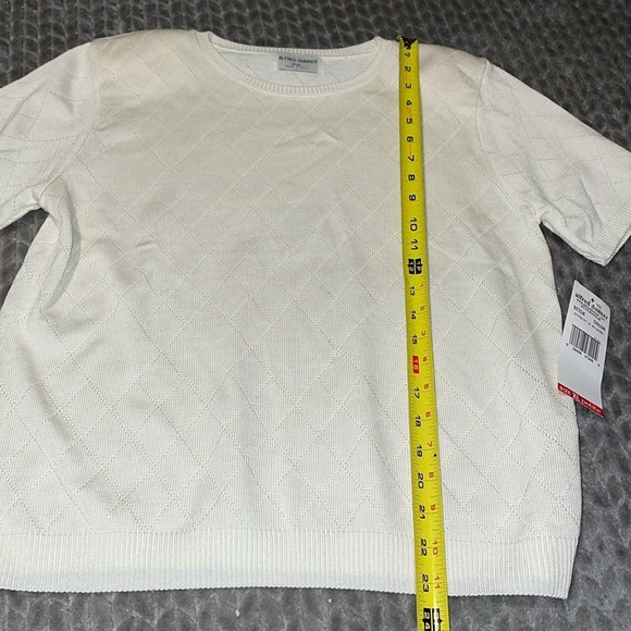 NWT Alfred Dunner Crew Neck Short Sleeve Sweater.  Extra Large Petite.   LXP - Picture 10 of 13